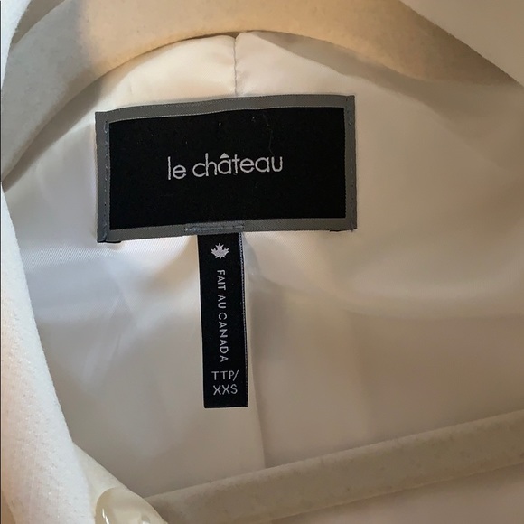 Le chateau cream pea coat Gently used - Picture 4 of 6